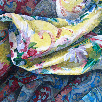Unfolded -  Fabric Collage Art